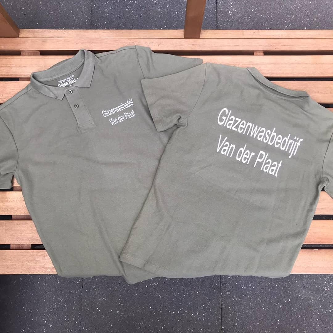 Glazenwasser van der Plaat team aan het werk